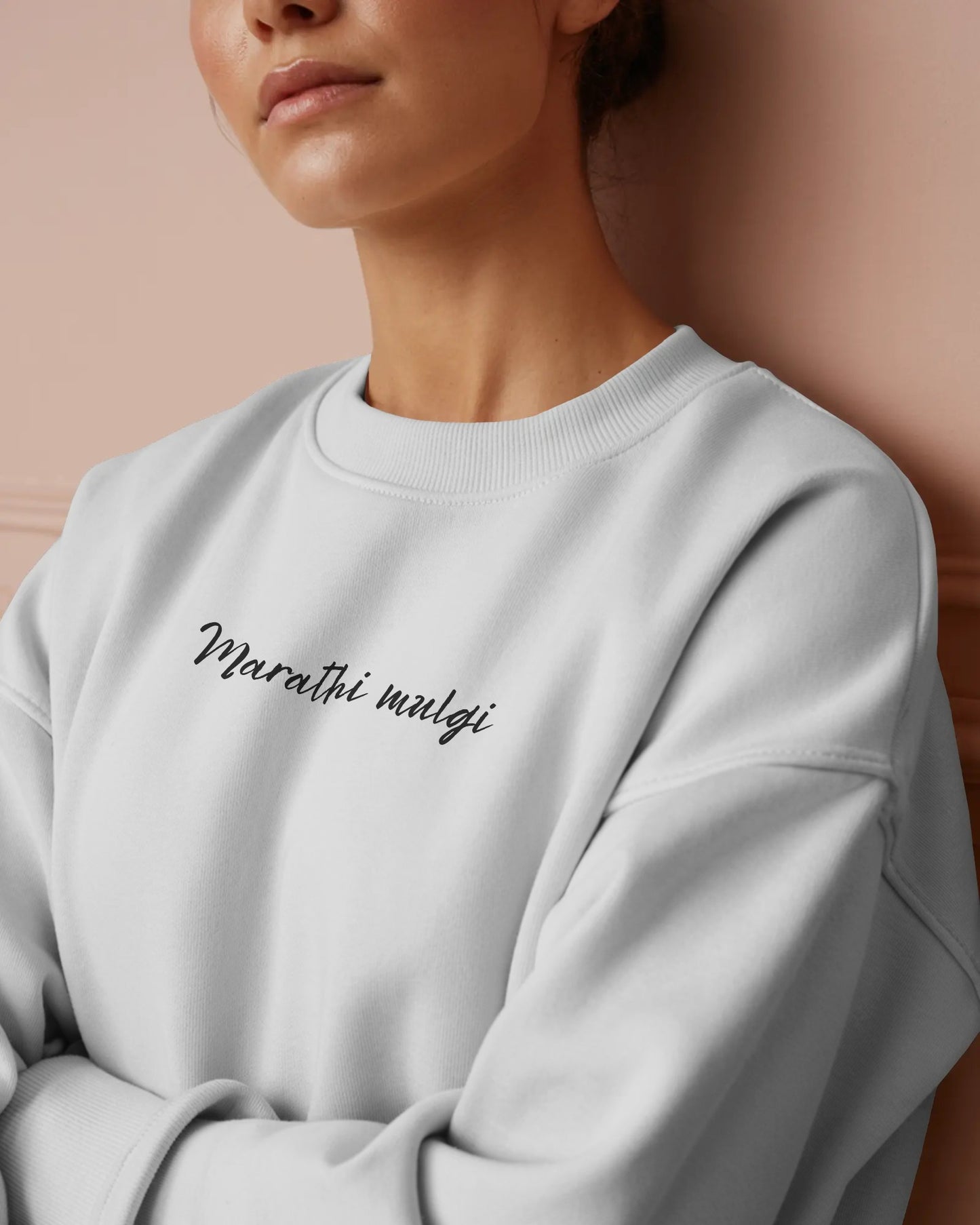 Marathi Mulgi Sweatshirt – Bold & Minimalist Design | Premium Comfort for Modern Desi Women