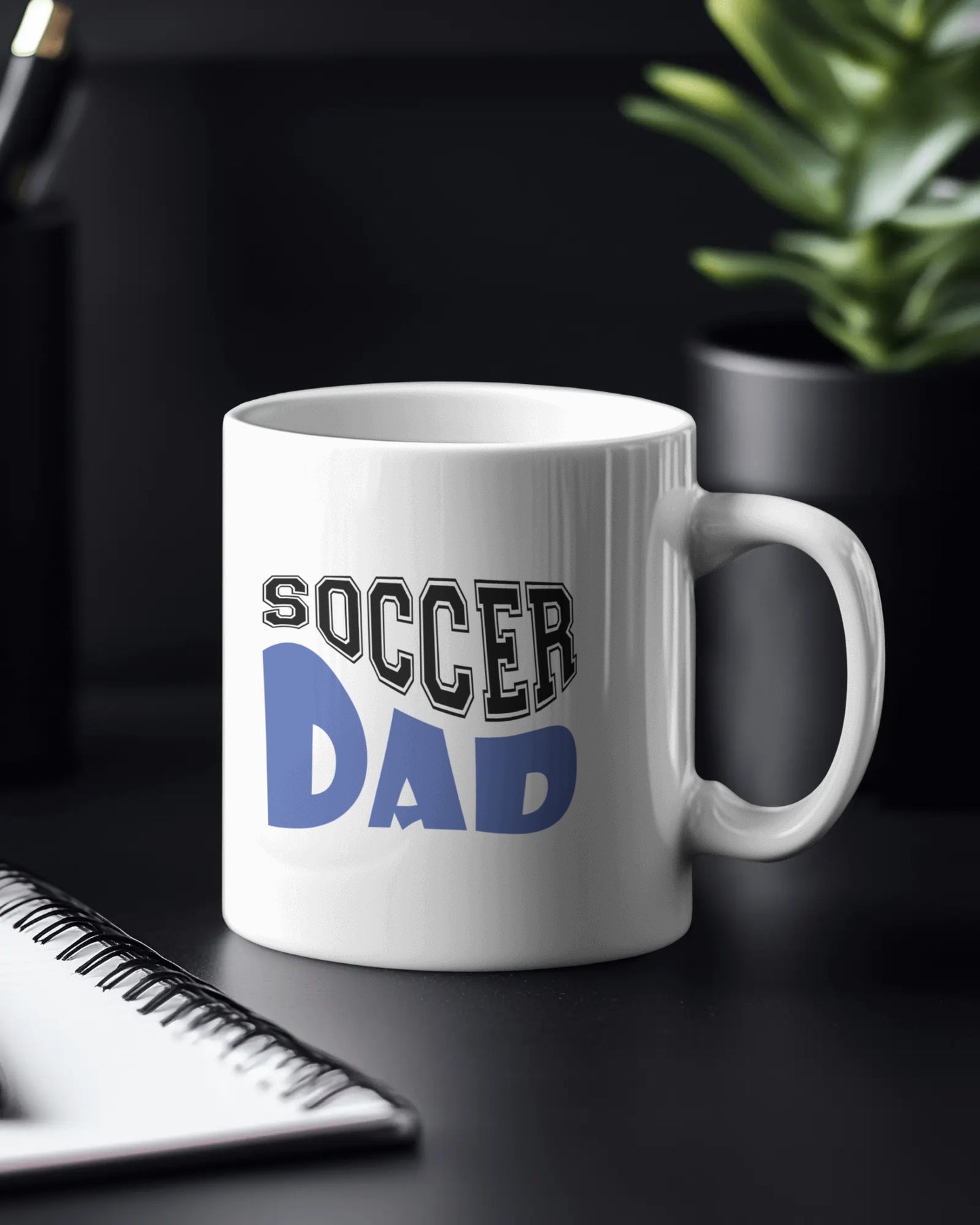 Soccer Dad Coffee Mug – 11oz White Ceramic Cup for Sports Dads, Soccer Parent Gift, Game Day Mug, Dishwasher & Microwave Safe, Father’s Day or Coach Gift Idea