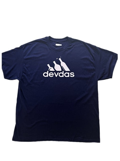 Devdas T-shirt with sports brand looking logo - Funny Cool Statement Bollywood T-shirt
