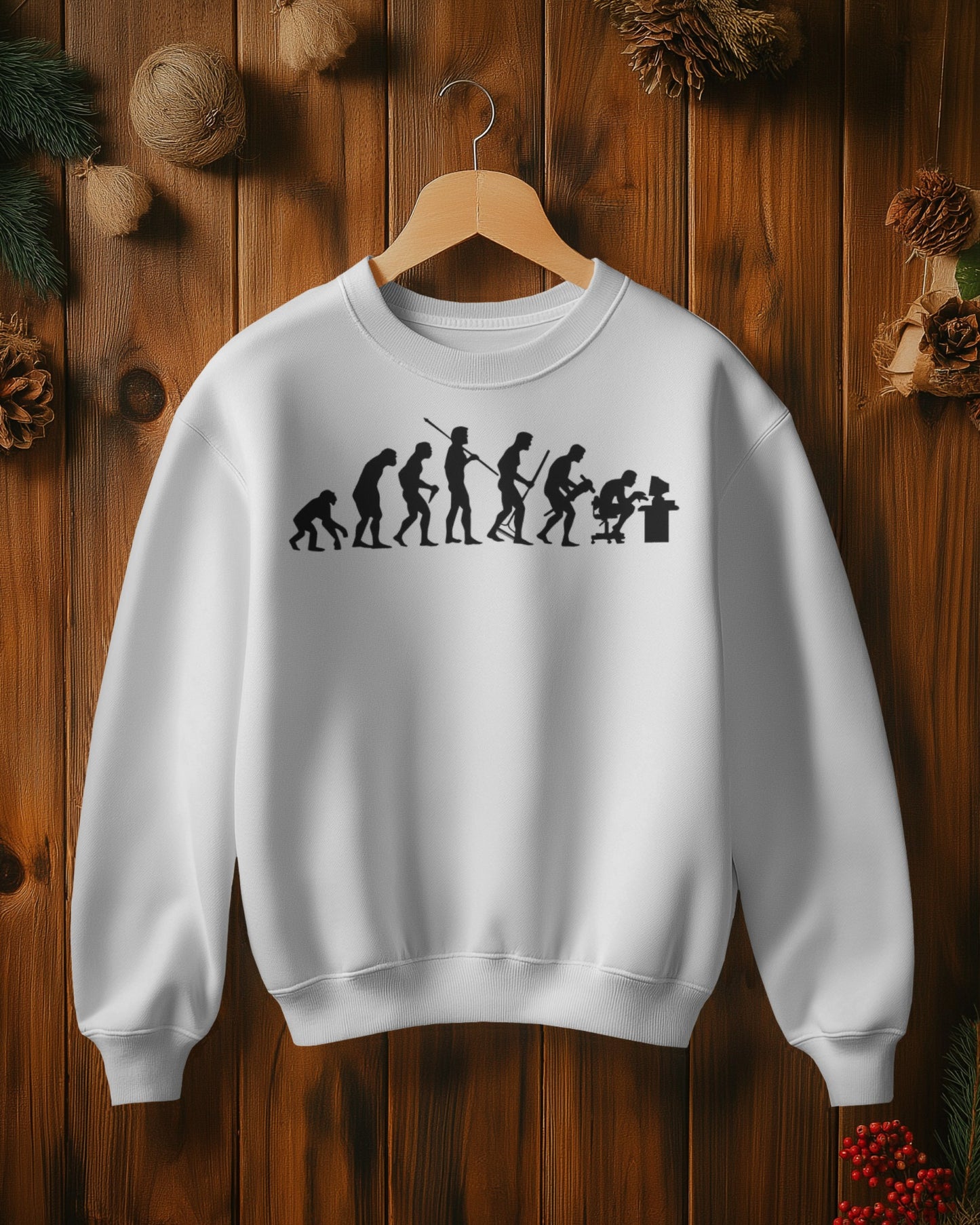 The Evolution of Man – From Ape to Algorithm Sweatshirt