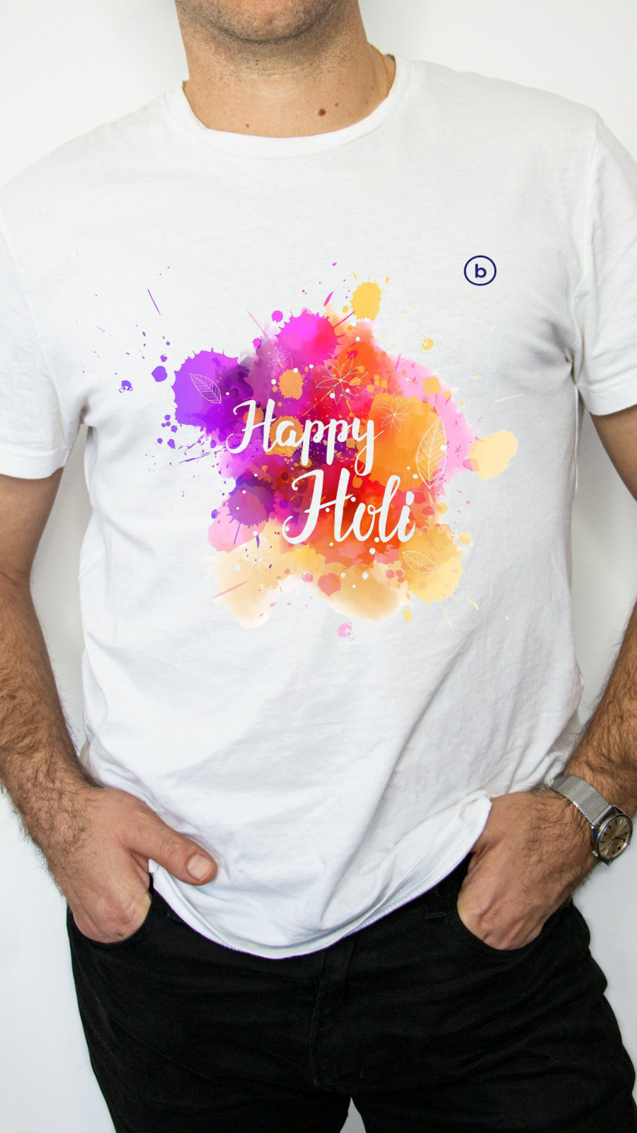 Holi Hain: Splash into Festivities with Our Vibrant T-shirt