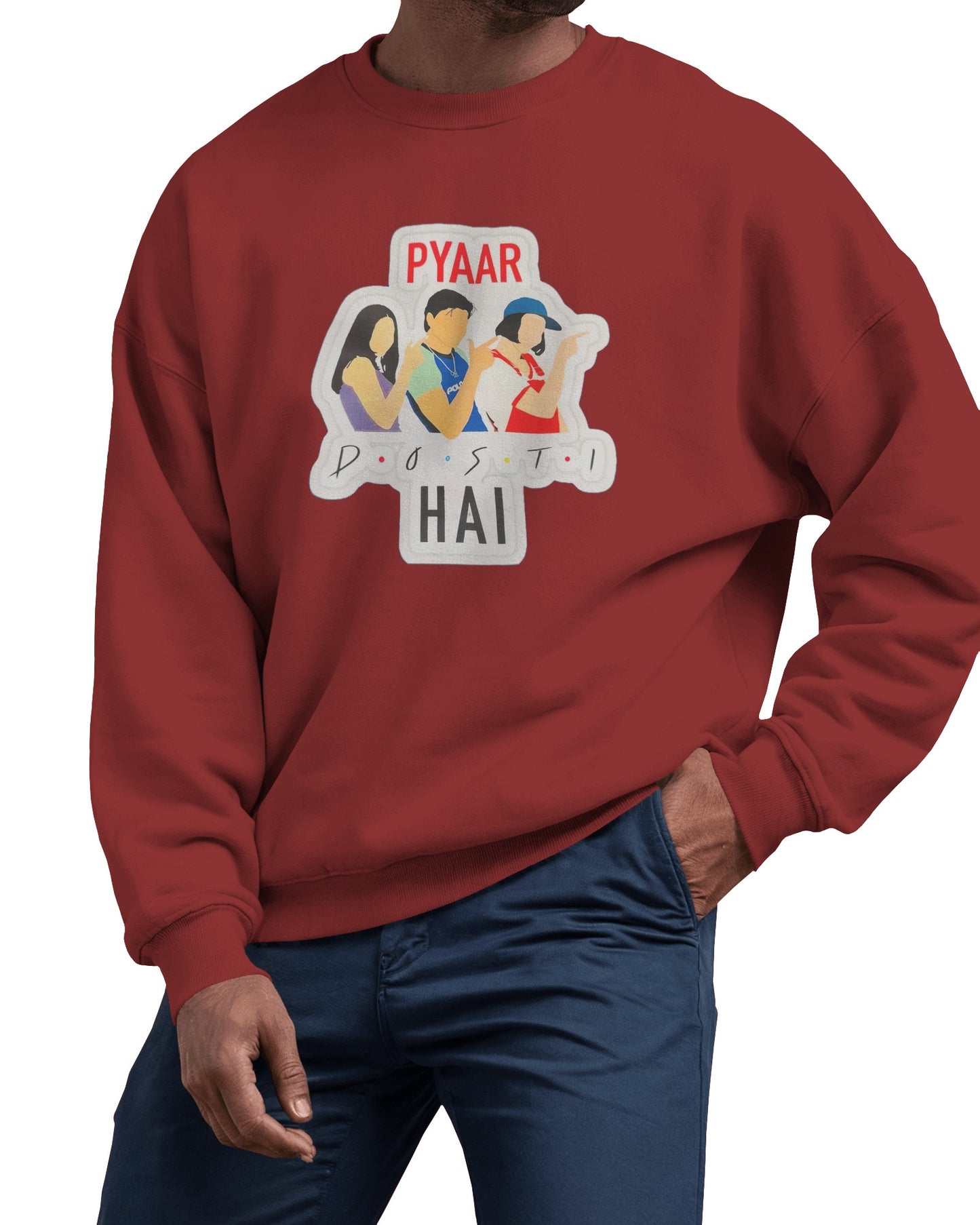 Pyar Dosti Hai – The Ultimate Bollywood Sweatshirt for Movie Lovers!
