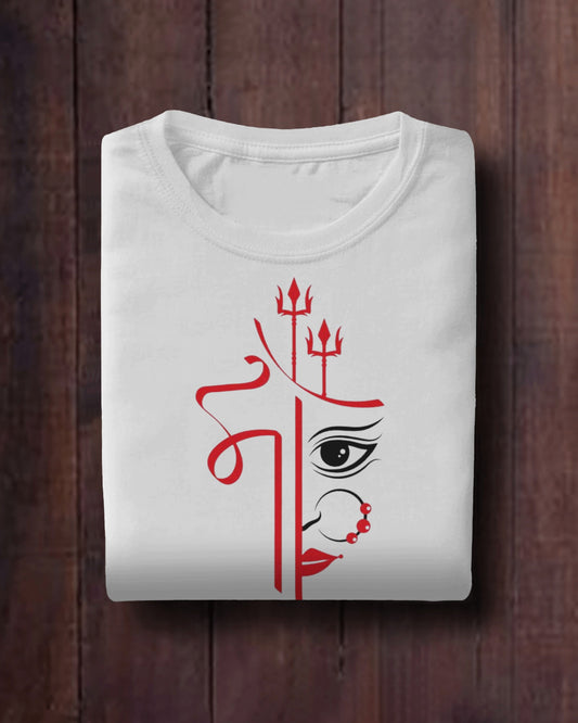 Maa | Divine Durga Shakti Bengali T-Shirt - Pujo Fashion for NRI Bengalis |  Unisex